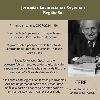 Jornadas Levinasianas Regionais - Região Sul